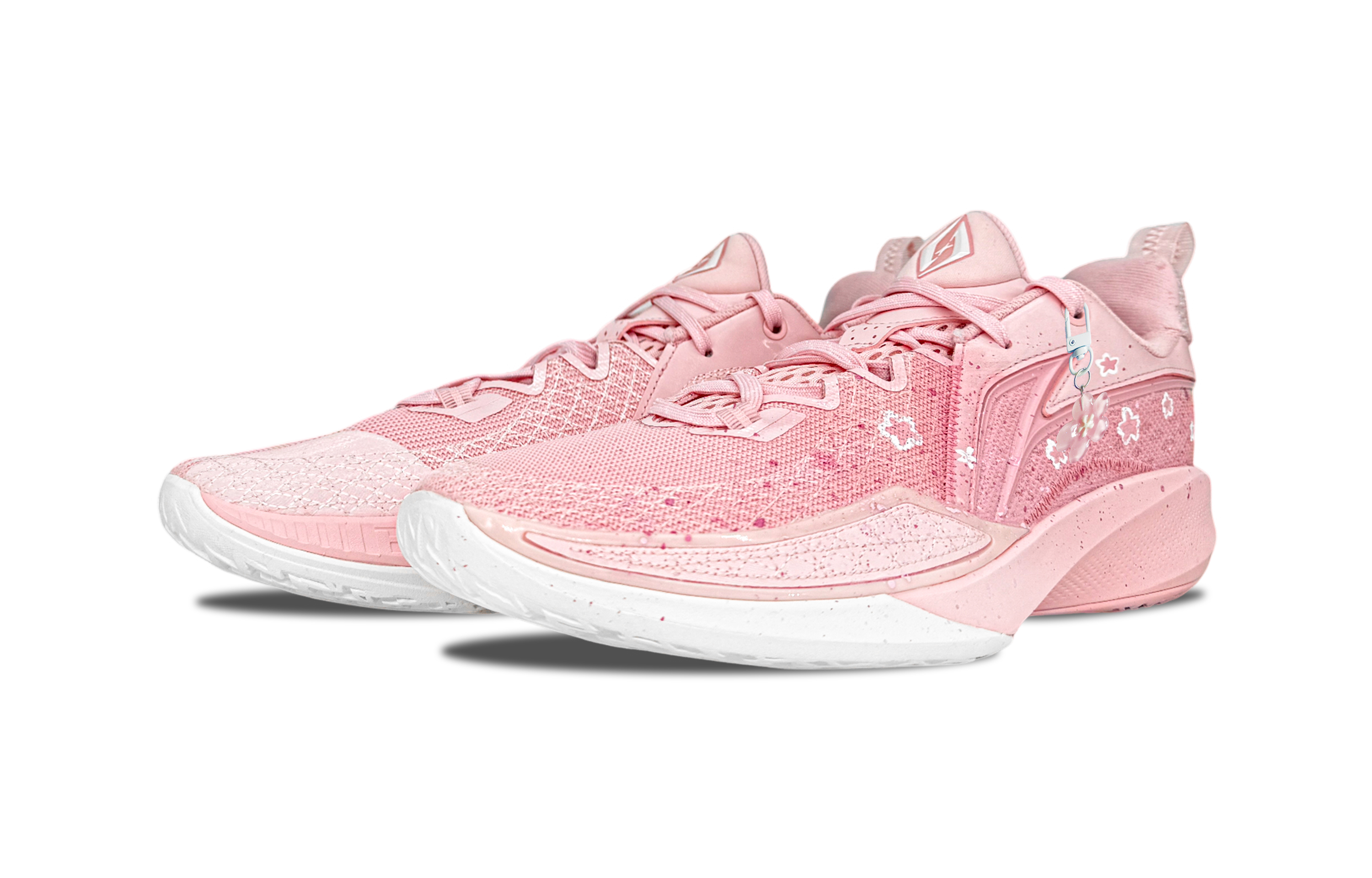 Li Ning Speed 2 Cushioning Breathable Rebound Cushioning Breathable Rebound Low top Basketball Shoes Men’s Peach Pink