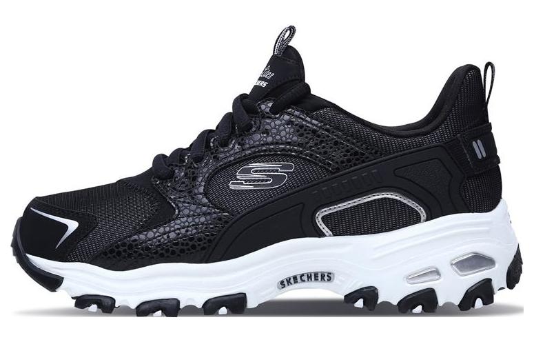 Skechers DLITES Mesh Low top Chunky Sneakers Women's Black White