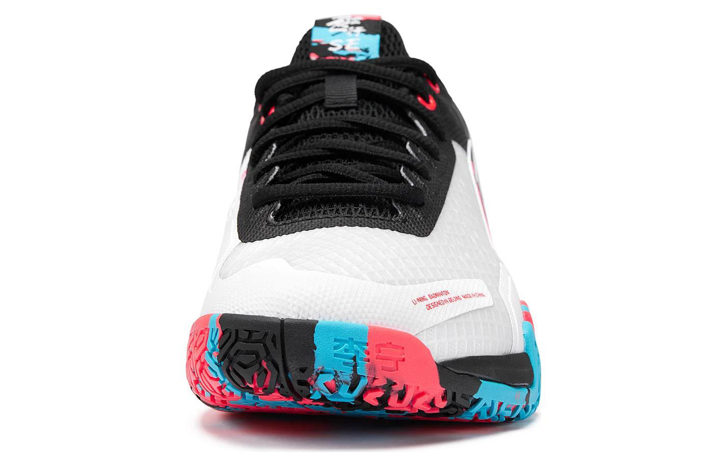Li Ning SE Synthetic Leather Slip Resistant Abrasion Resistant Breathable Low top Badminton Shoes Unisex