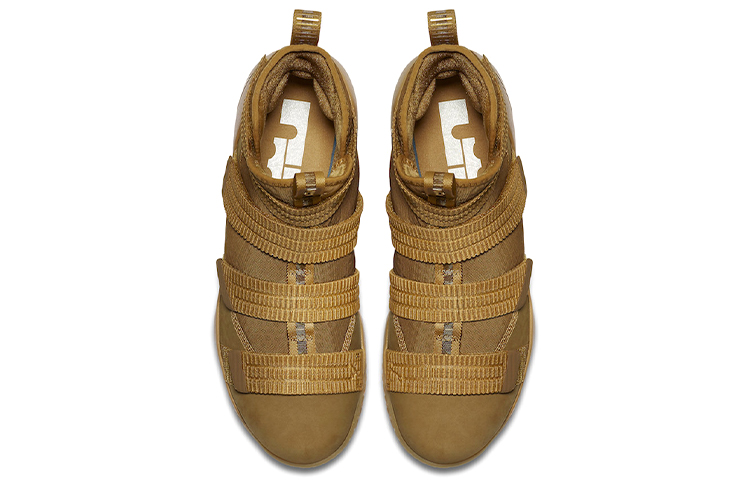 Мужские кроссовки Nike zoom soldier 11 LeBron Wheat OG (желтый) — Жёлтый — фото 4