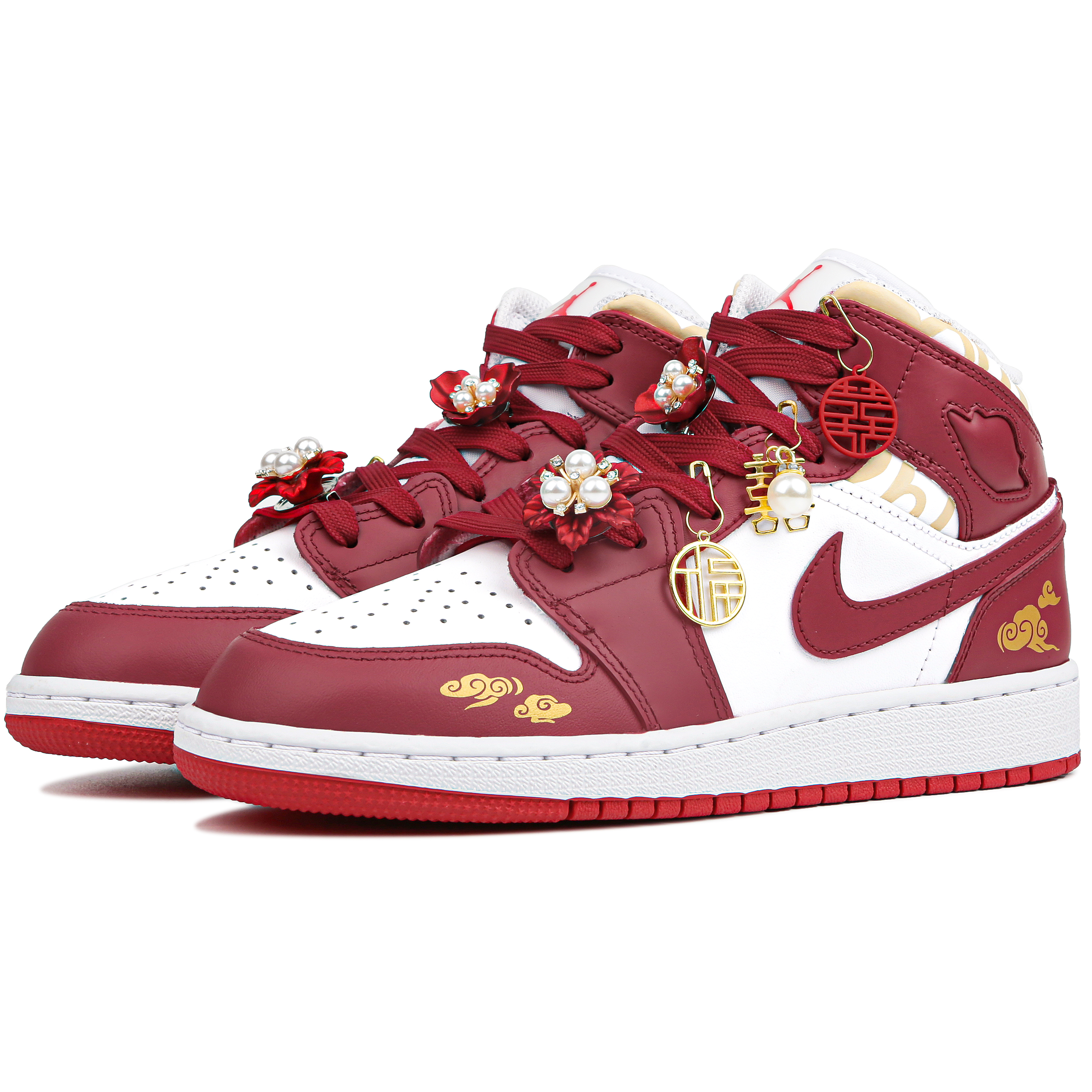 Jordan Air Jordan 1 High top Vintage Basketball Shoes GS Red