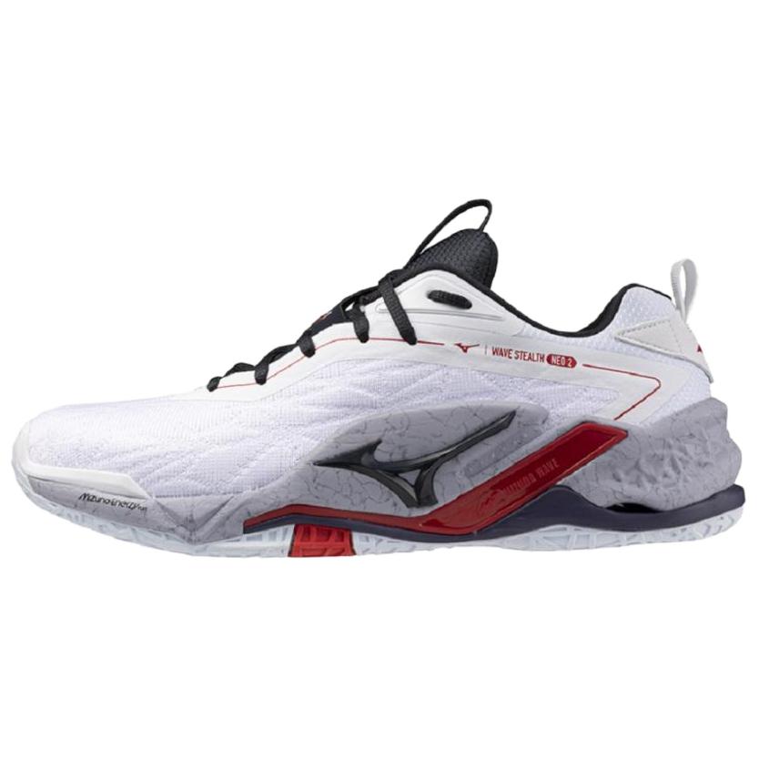 Mizuno WAVE STEALTH NEO 2 Slip Resistant Abrasion Resistant Low top Training Shoes Unisex White