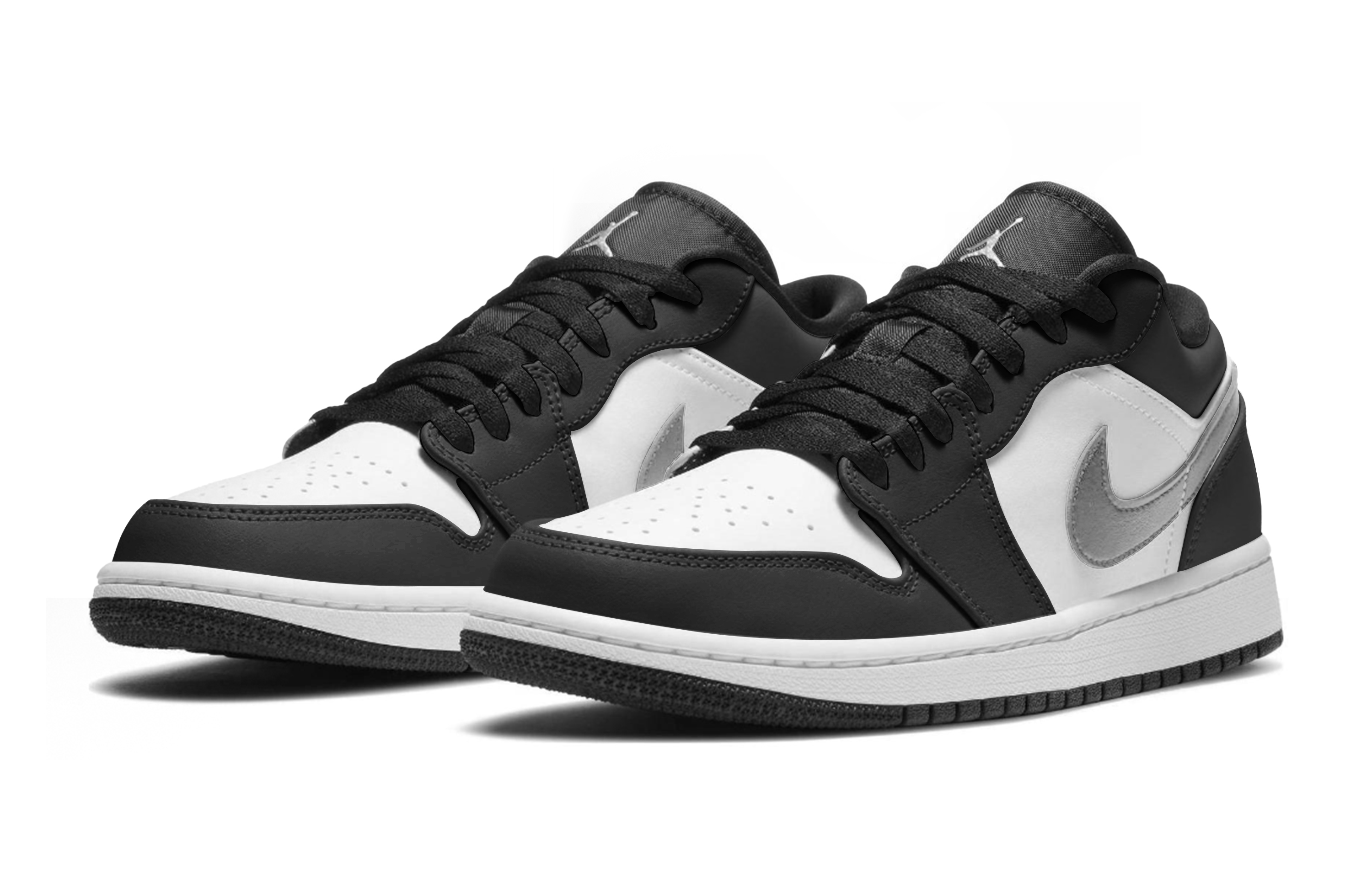 Jordan Air Jordan 1 Low top Skateboard Shoes Unisex Black