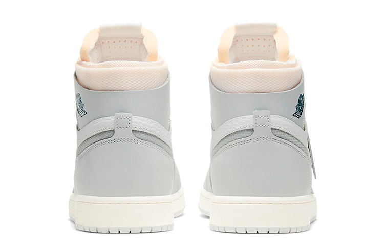Кроссовки Jordan Air Jordan 1 Zoom Air CMFT London (серо-бело-розовые) — фото 5