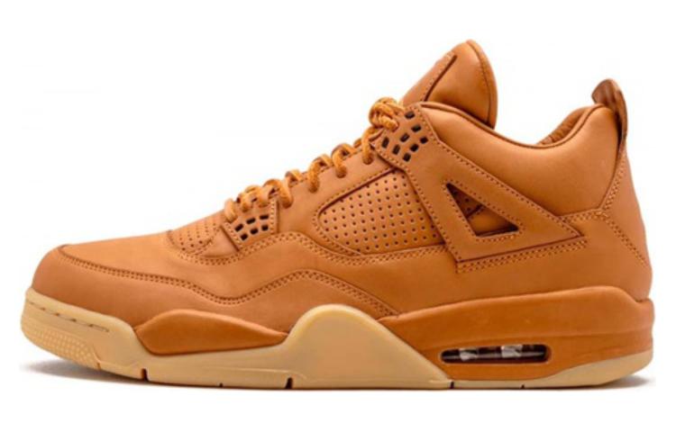 Мужские кроссовки Jordan Air Jordan 4 Retro Ginger Wheat (желтые)
