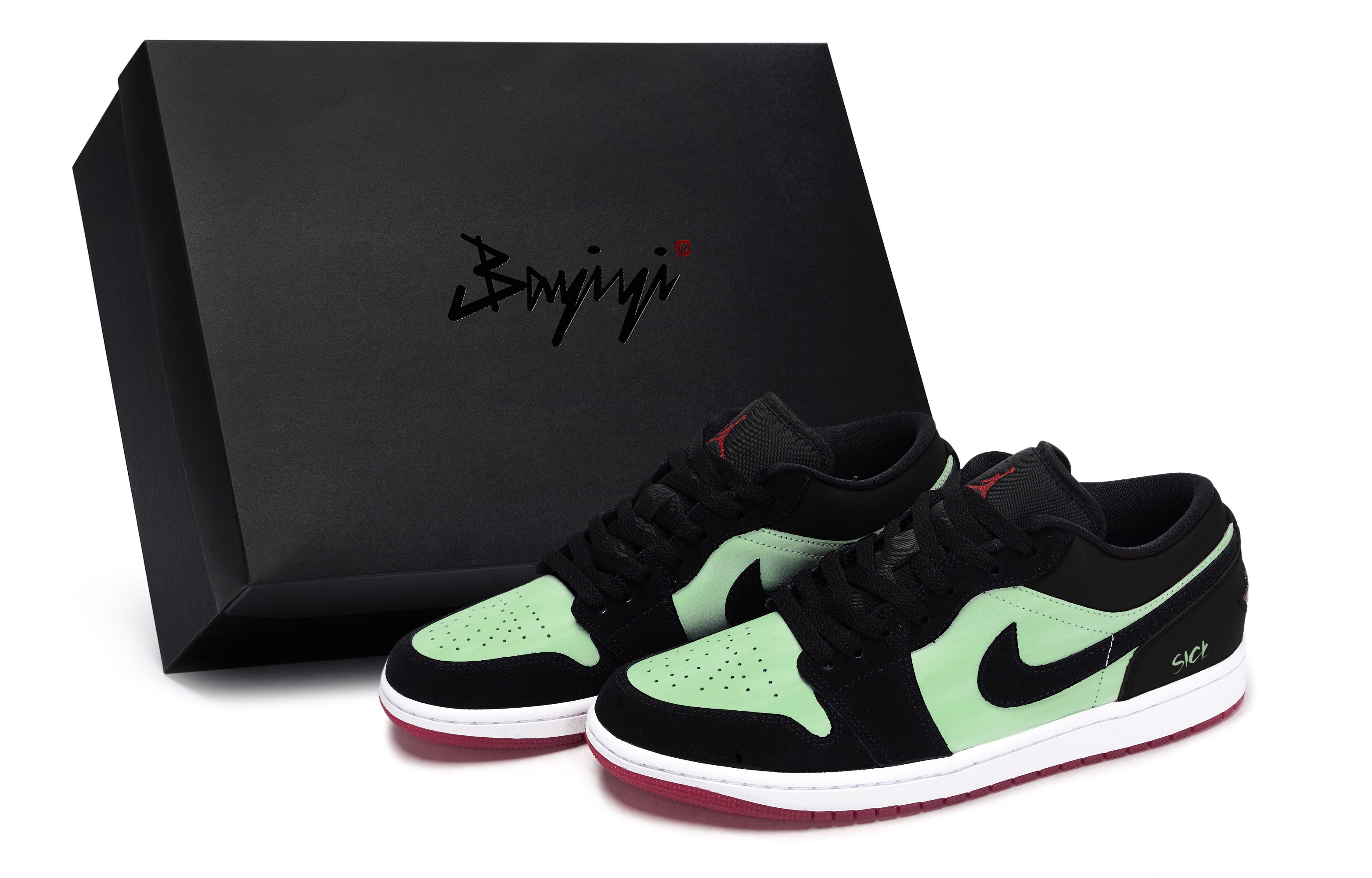 Jordan Air Jordan 1 811 Manufacturing, Patient Personality Green, Special Shoe Box Slip Resistant Abrasion Resistant