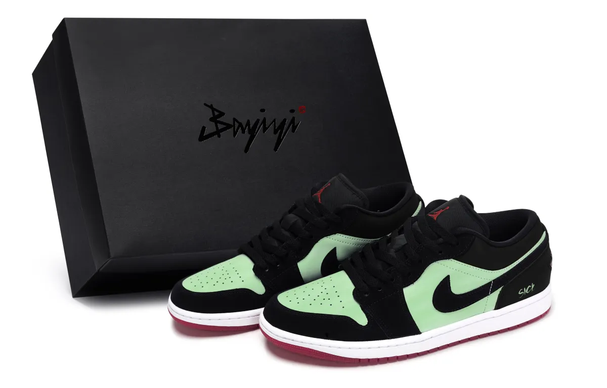 Jordan Air Jordan 1 811 Manufacturing, Patient Personality Green, Special Shoe Box Slip Resistant Abrasion Resistant