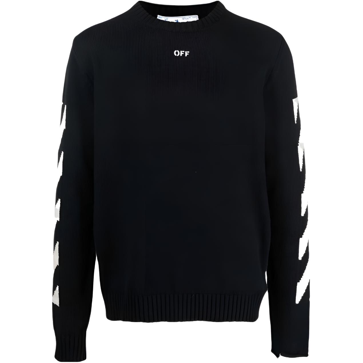 Мужской свитер OFF-WHITE OMHE023C99KNI0011001 (черный)