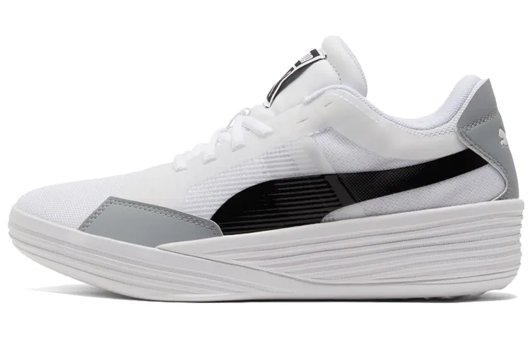 PUMA Clyde All Pro Team Fabric Cushioning Slip Resistant Abrasion Resistant Coverage Low top Basketball Shoes Unisex