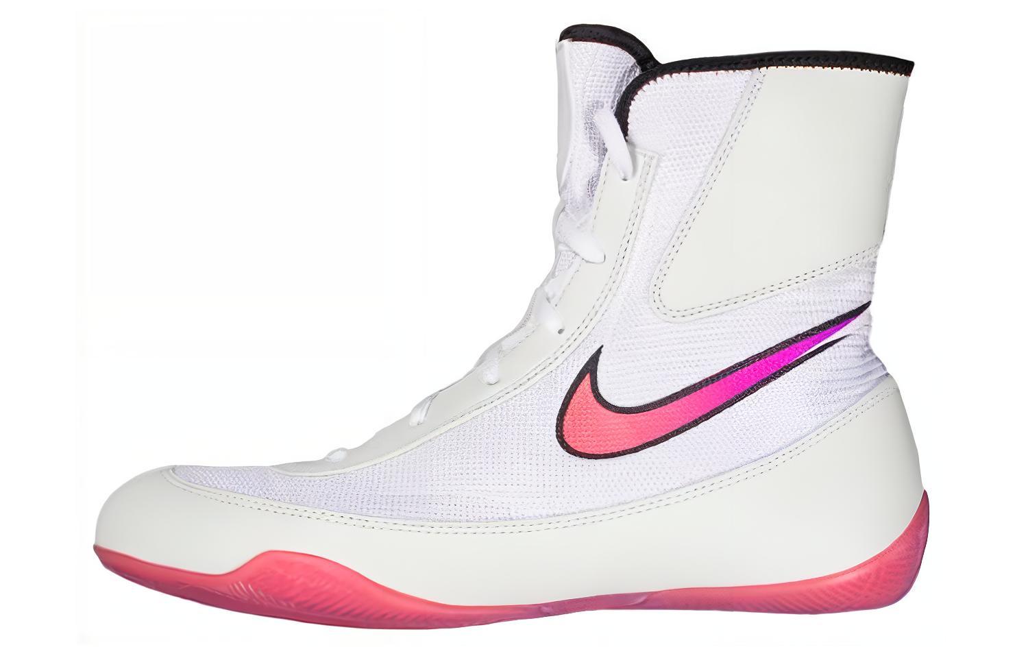 Nike Machomai 2 SE Cushioning, Wear Resistant High top Training Shoes Unisex White Pink
