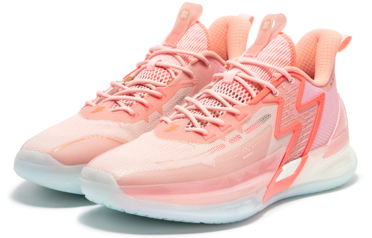 361° BIG3 4.0 PRO Low top Performance Basketball Shoes Men’s Soft Peach Pink