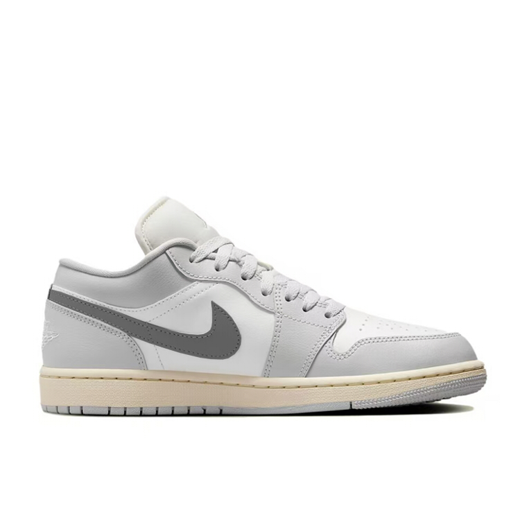 Jordan Air Jordan 1 Low top Vintage Basketball Shoes Women’s Gray White