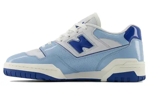 New Balance NB 550 Comfortable Round Toe Low top Vintage Basketball Shoes Unisex Blue