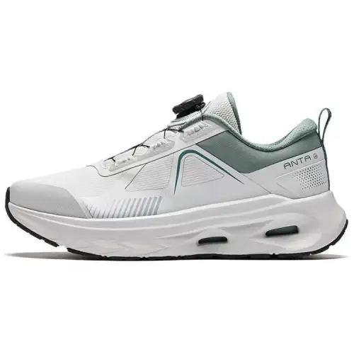 Anta Fabric Abrasion Resistant Lightweight Wear resistant And Lightweight Low top Training Shoes Men's Gray Green