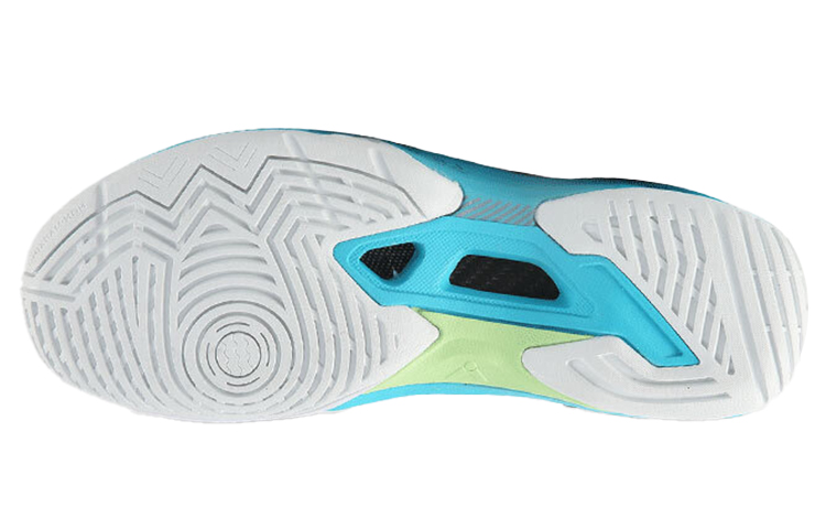 VICTOR Slip Resistant Abrasion Resistant Low top Badminton Shoes Unisex White Blue