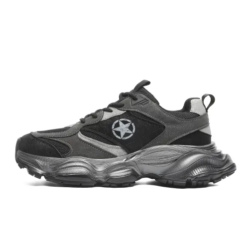 JEEP SPIRIT Outdoor Commute Breathable Lightweight Height Increasing Cushioning Abrasion Resistant Low top