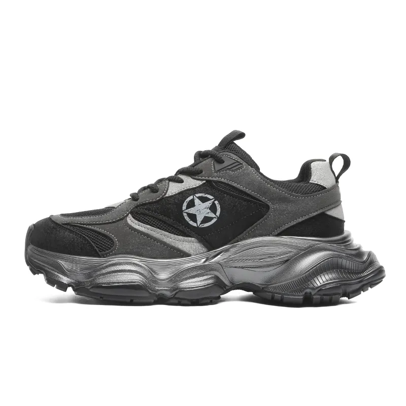 JEEP SPIRIT Outdoor Commute Breathable Lightweight Height Increasing Cushioning Abrasion Resistant Low top