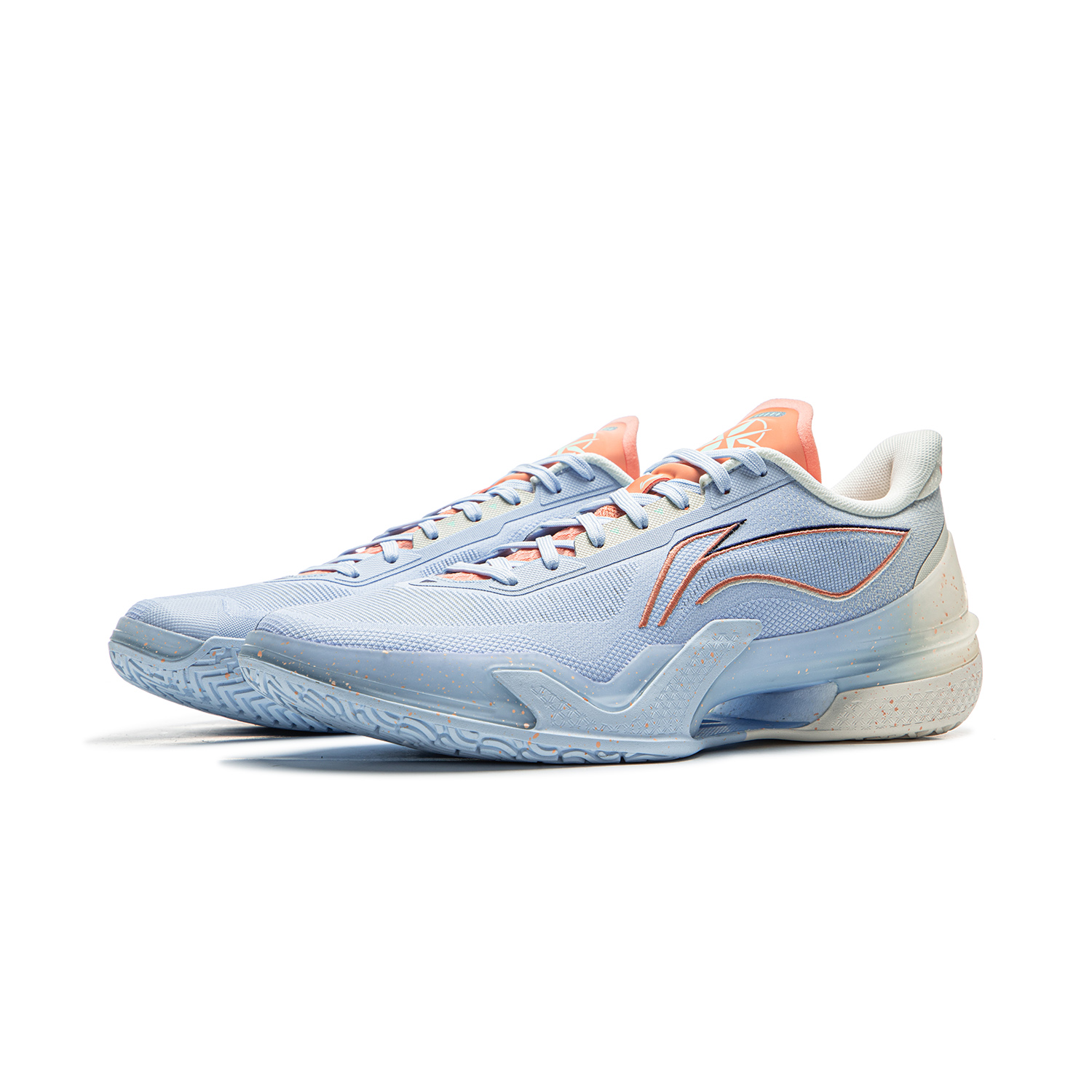 Li Ning Blade 5 Slip Resistant Coverage Lightweight Rebound Low top Performance Basketball Shoes Men’s Blue White