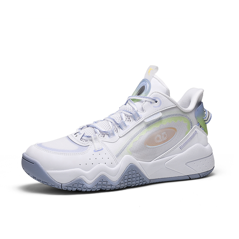 QIAODAN Mid top Basketball Shoes Women’s White Green
