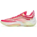 Anta Zap 1 Cushioning, Wear Resistant Low top Basketball Shoes Men's Red Pink White