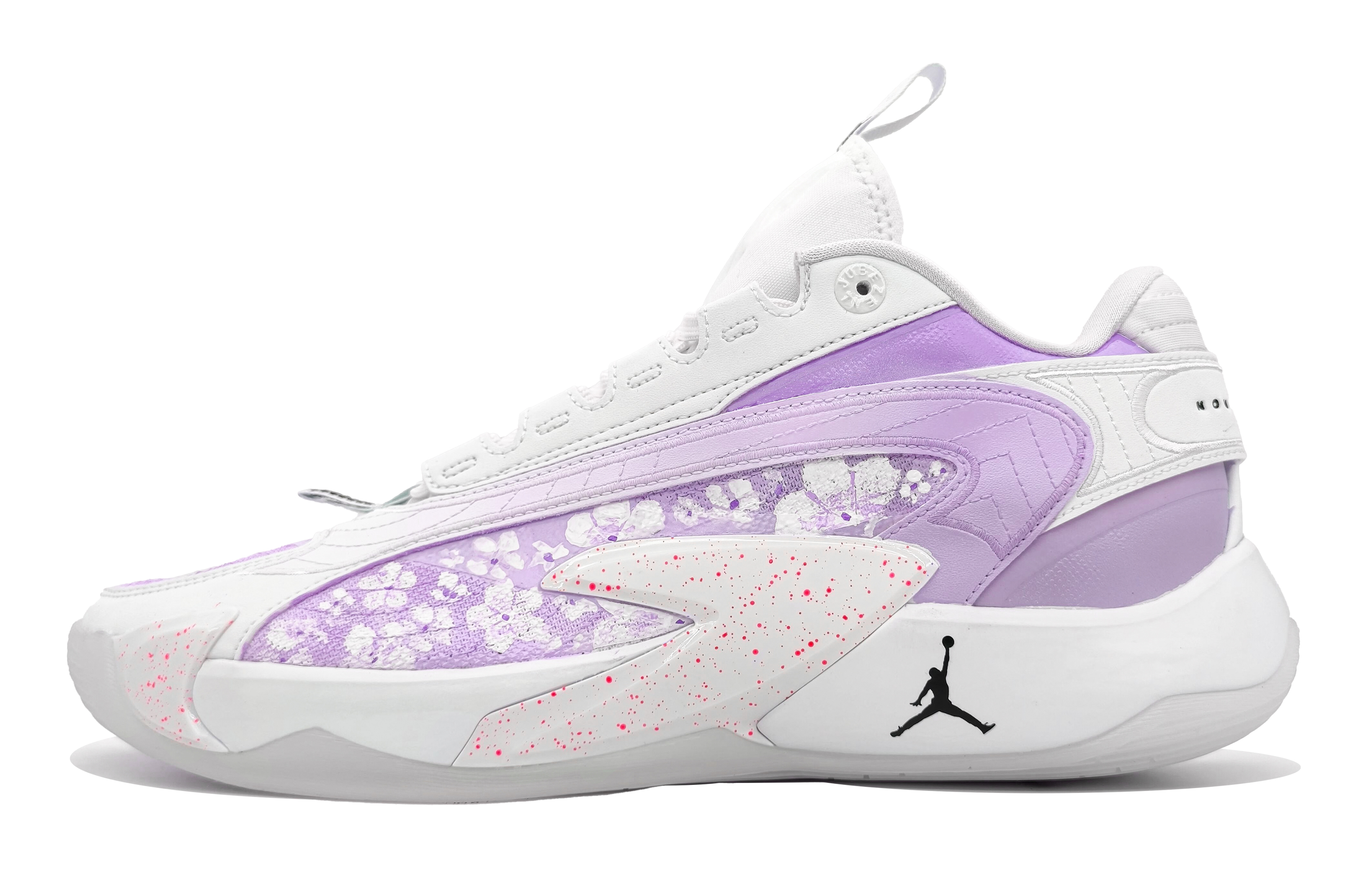 Jordan Luka 2 Cushioning Slip Resistant Abrasion Resistant Low top Basketball Shoes Women’s Lilac