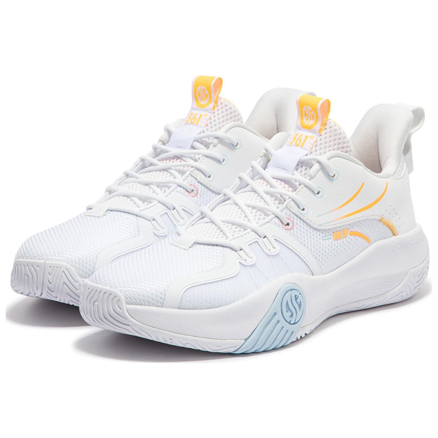 361° Ag Volley Slip Resistant Low top Basketball Shoes Men’s White Blue Orange