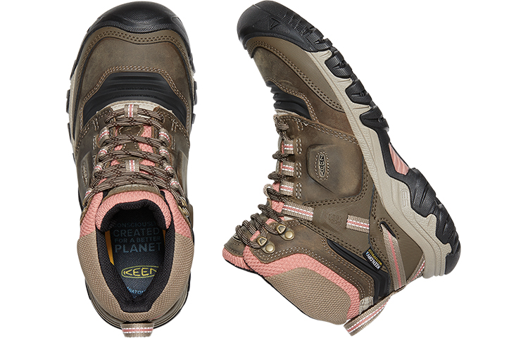 Keen Ridge Flex MID WP High top Outdoor Shoes, Hiking Mountaineering Shoes Women’s Brown