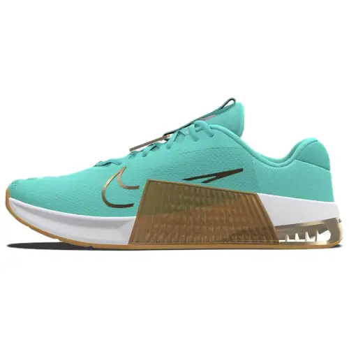 Nike Metcon 9 Comfortable And Lightweight Breathable And Wear resistant Low top Training Shoes Unisex Green Gold