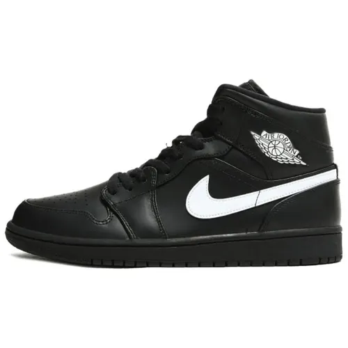 Jordan 1 Mid Black White 2018