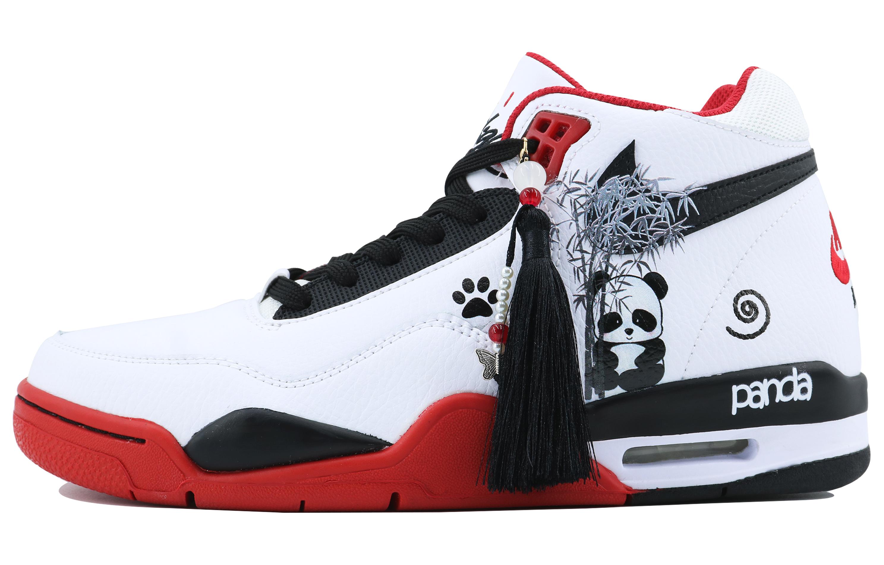 Nike Flight Legacy High top Vintage Basketball Shoes Unisex Red White Black