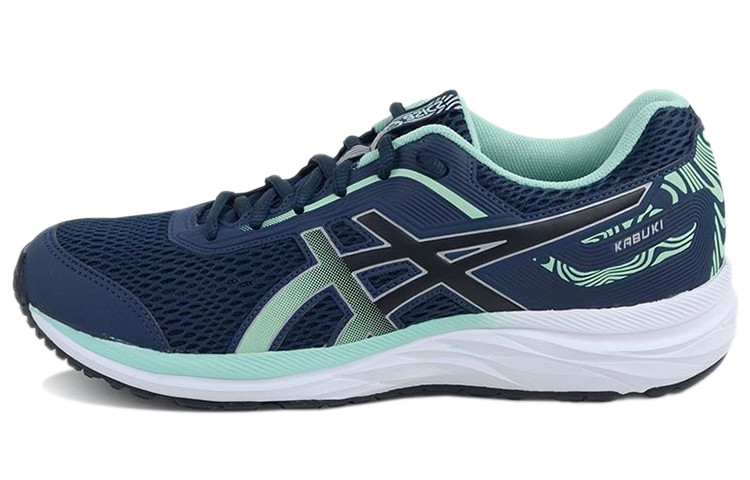 Asics Kabuki Comfortable Low top Tennis Shoes Women's Blue