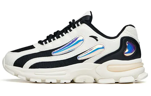 ANTA Chunky Sneakers Women's Low Top Ivory White/Black