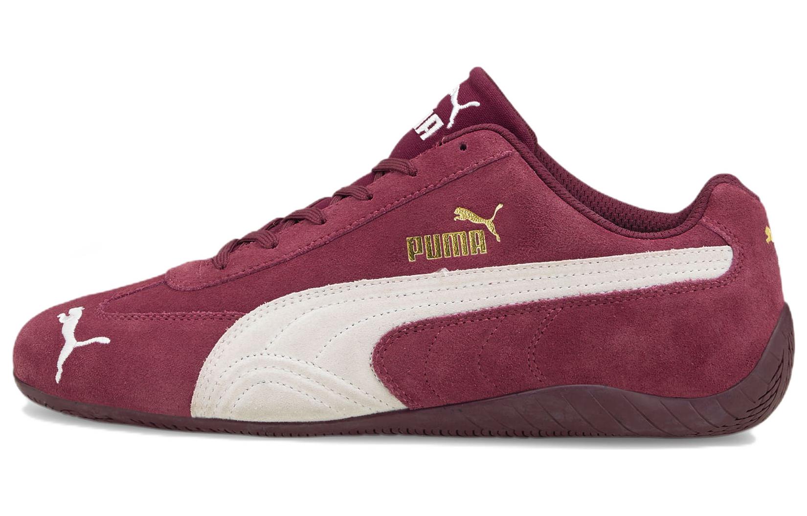 PUMA Puma Speedcat Series Shield SD Racing Shoes Low-top Running Shoes Men and Women Same Style Burgundy