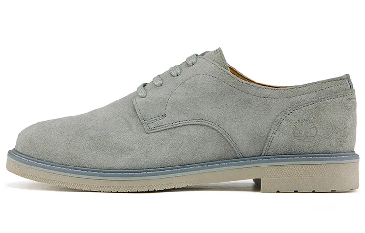 Timberland Casual Leather Shoes Men's Low Top Gray