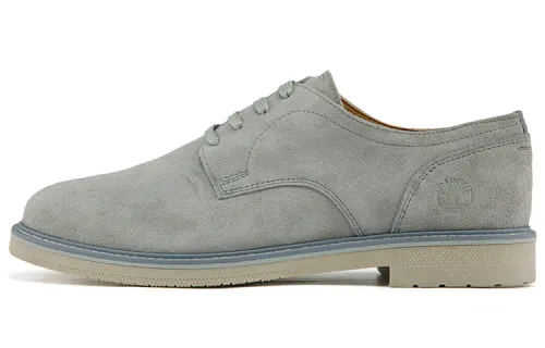 Timberland Casual Leather Shoes Men's Low Top Gray