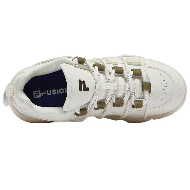 FILA FUSION BUSTER Puffy Shoes Low top Vintage Basketball Shoes Women’s White