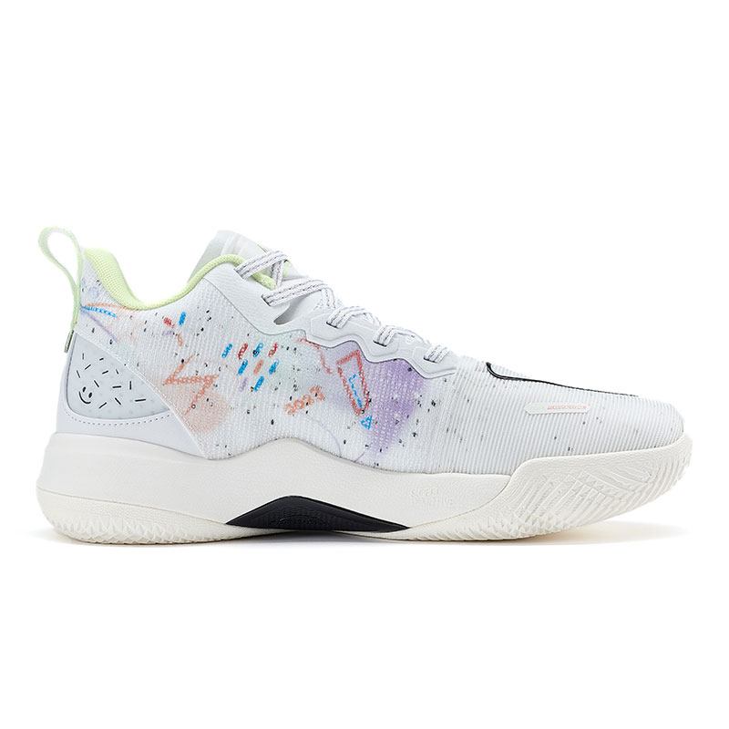 PEAK Tai Ji2.0 Lightweight Rebound Low top Basketball Shoes Men’s White Green