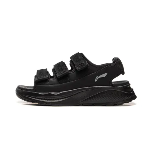 Li Ning SOFT COCA Beach Sandals Unisex Black