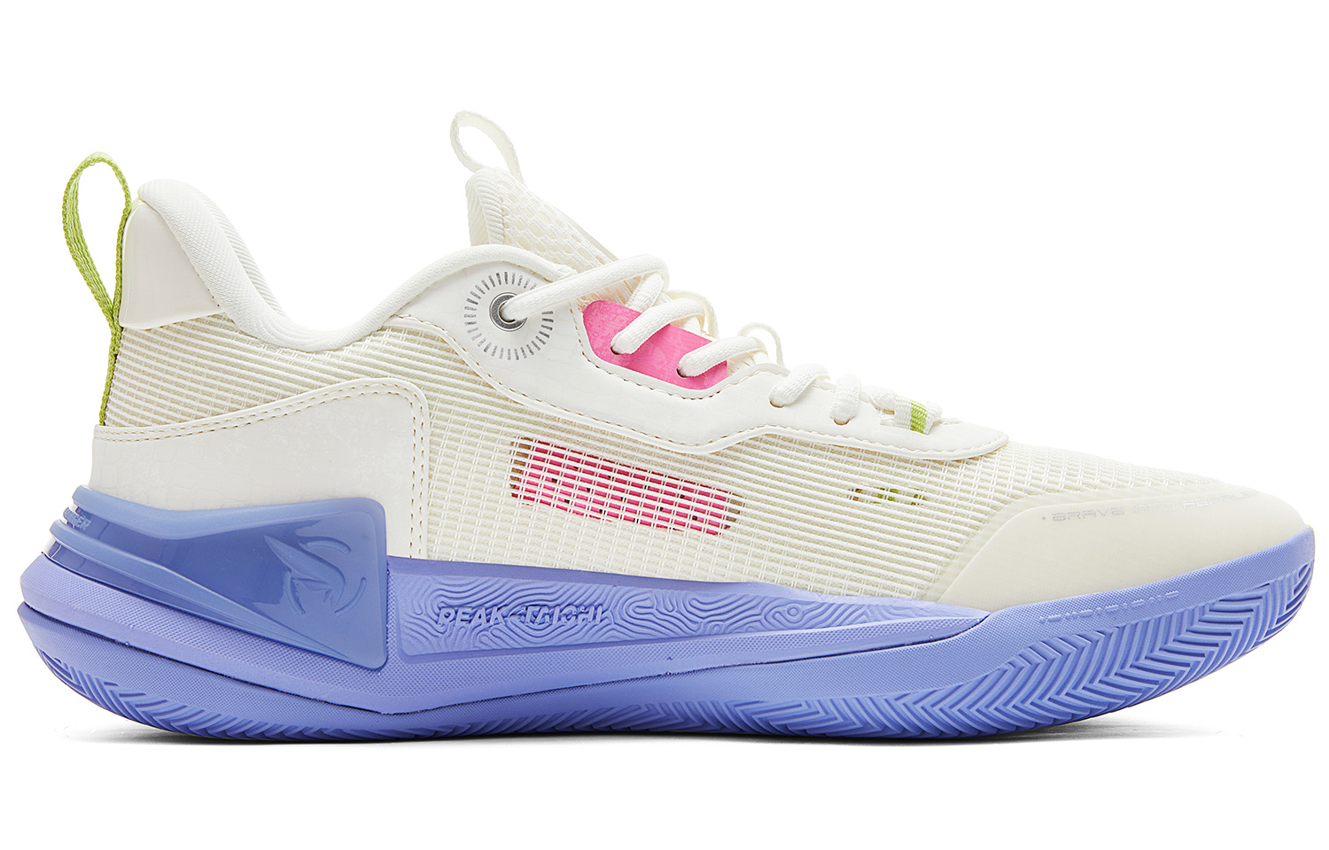 PEAK Rogue 2.0 Basketball Shoes Men’s Low Top White Green Purple