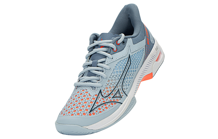 Mizuno Wave Enforce Cushioning Slip Resistant Abrasion Resistant Breathable Low top Tennis Shoes Women’s Blue Orange
