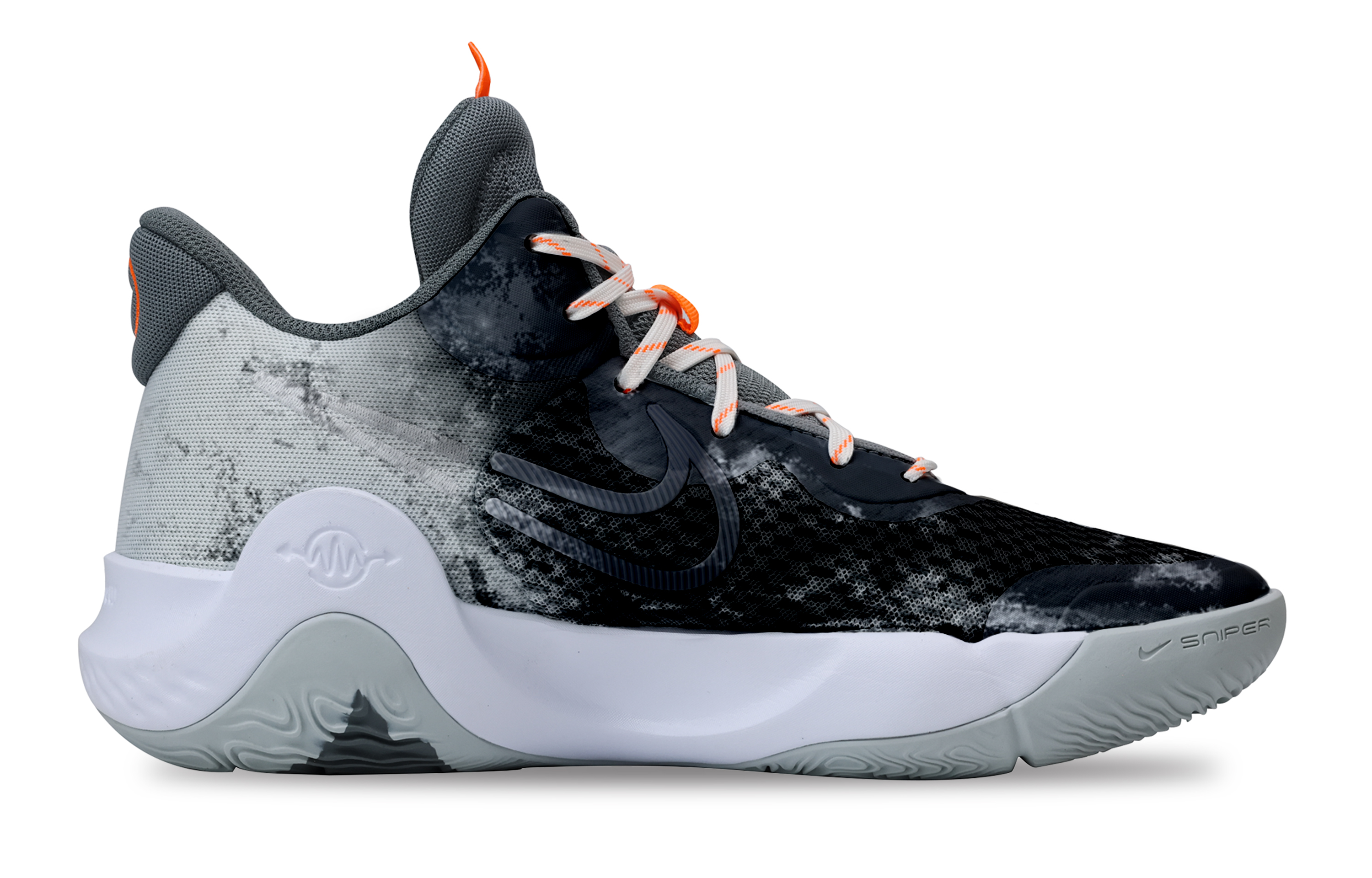 Nike KD Trey 5 IX Star Whisper White Box Fabric Cushioning Breathable Mid top Basketball Shoes Unisex Black