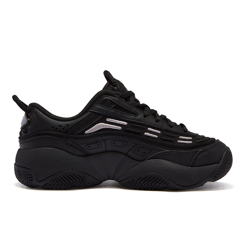 FILA FUSION FIRE Flame Shoes Abrasion Resistant Low top Vintage Basketball Shoes Women’s Black