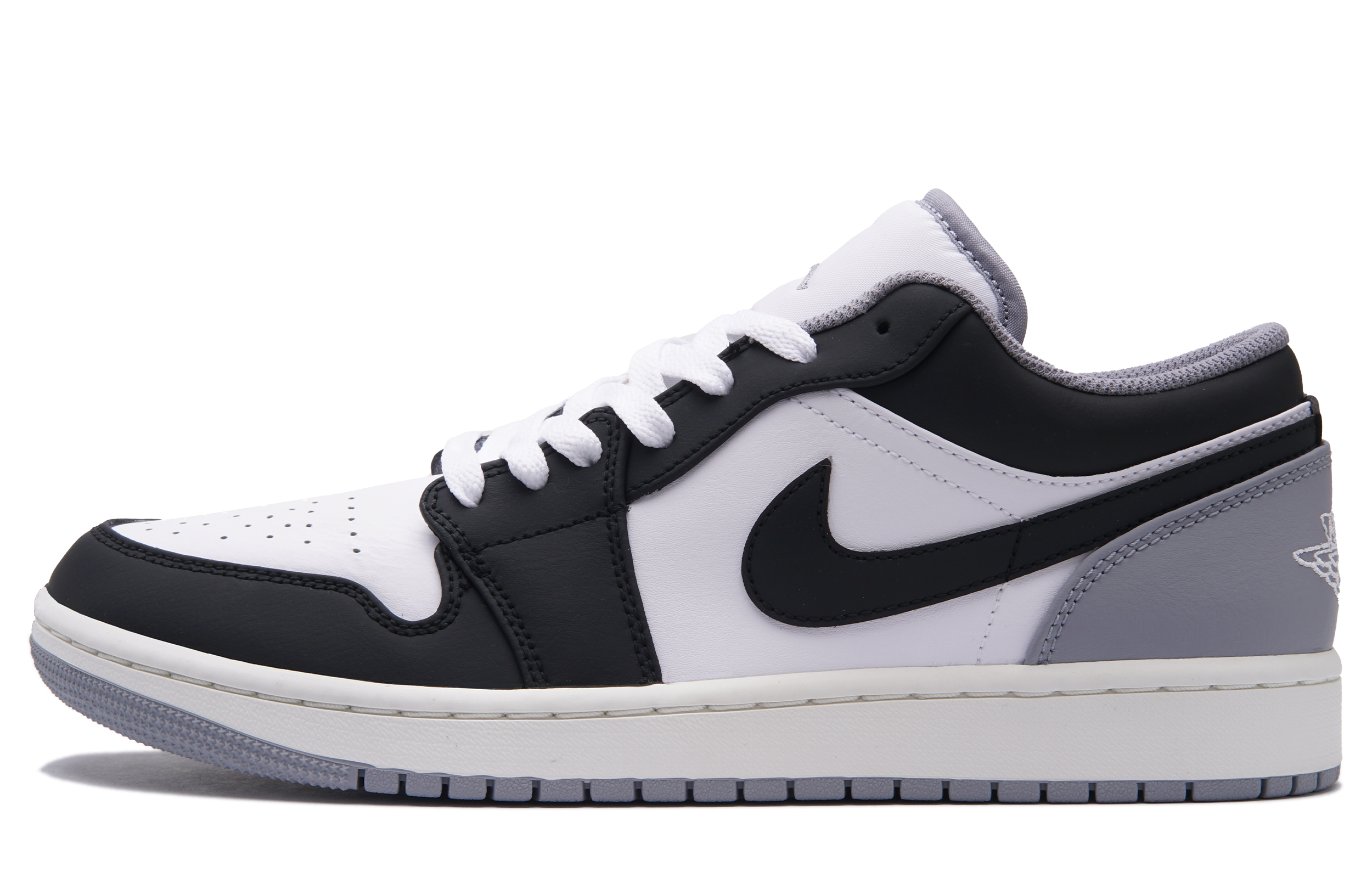 Jordan Air Jordan 1 Wear resistant And Lightweight Low top Vintage Basketball Shoes Men’s Black Gray
