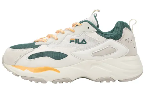 FILA Tracer Retro Running Shoes Grey/Green/Yellow Women's