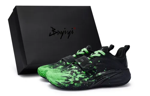 Anta KAI 1 811 Manufacturing, Green Night Phantom, Box Slip Resistant Abrasion Resistant Low top Basketball Shoes Men's