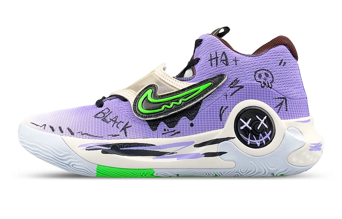 Nike KD Trey 5 X Abrasion Resistant Abrasion Resistant Low top Basketball Shoes Men's White Green Purple