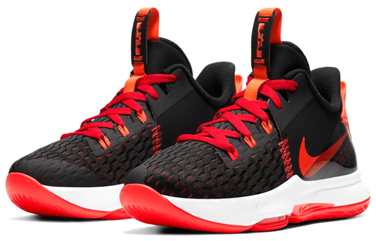Мужские кроссовки Nike Witness 5 LeBron EP (черный / красный) — Чёрный / красный — фото 3