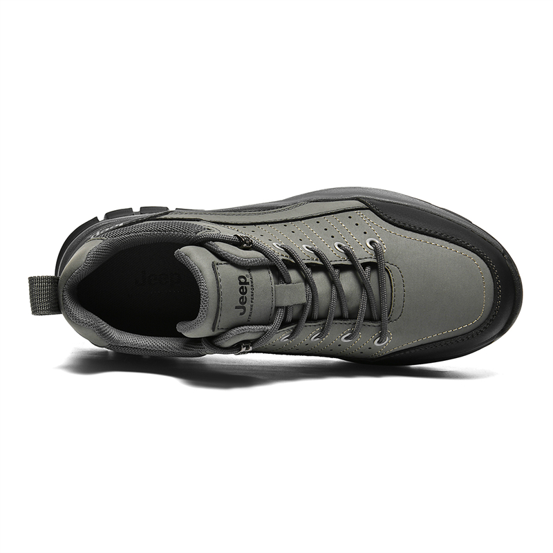 Jeep Cow Split Leather Low top Hiking Shoes Men’s