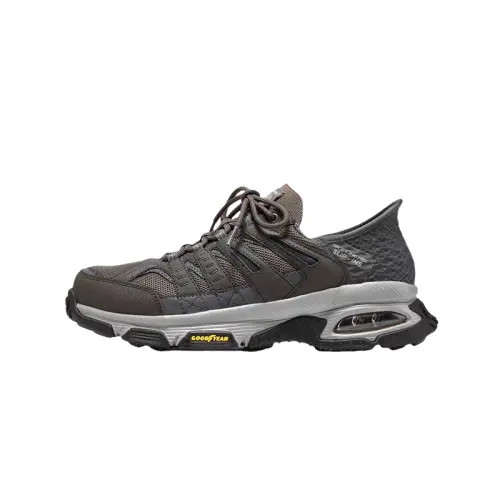 Skechers OUTDOOR MENS Low top Hiking Shoes Men's Gray Black