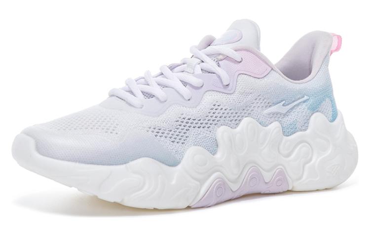Erke Cushioning Abrasion Resistant Cushioning, Wear Resistant Low top Training Shoes Women’s White Purple